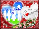 Modle de carte de voeux personnalisable d'amour - Saint-Valentin, rfrence CAmour001