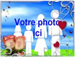 Modle de carte de voeux personnalisable d'amour - Saint-Valentin, rfrence CAmour023