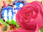 Modle de carte de voeux personnalisable d'amour - Saint-Valentin, rfrence CAmour031