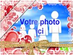 Modle de carte de voeux personnalisable d'amour - Saint-Valentin, rfrence CAmour048
