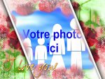 Modle de carte de voeux personnalisable d'amour - Saint-Valentin, rfrence CAmour051