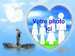 Modle de carte de voeux personnalisable d'amour - Saint-Valentin, rfrence CAmour054