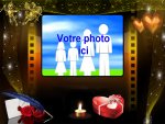Modle de carte de voeux personnalisable d'amour - Saint-Valentin, rfrence CAmour055