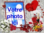 Modle de carte de voeux personnalisable d'amour - Saint-Valentin, rfrence CAmour061