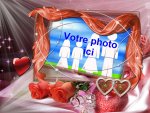 Modle de carte de voeux personnalisable d'amour - Saint-Valentin, rfrence CAmour062