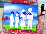 Modle de carte de voeux personnalisable d'amour - Saint-Valentin, rfrence CAmour063