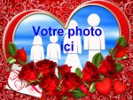 Modle de carte de voeux personnalisable d'amour - Saint-Valentin, rfrence CAmour066
