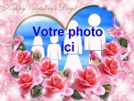 Modle de carte de voeux personnalisable d'amour - Saint-Valentin, rfrence CAmour067