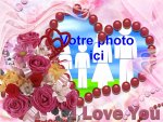 Modle de carte de voeux personnalisable d'amour - Saint-Valentin, rfrence CAmour069