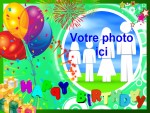 Modle de carte d'anniversaire personnalisable, rfrence CAnniv001