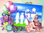 Modle de carte d'anniversaire personnalisable, rfrence CAnniv021