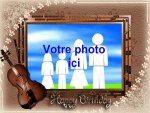 Modle de carte d'anniversaire personnalisable, rfrence CAnniv071