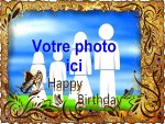 Modle de carte d'anniversaire personnalisable, rfrence CAnniv078