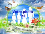 Modle de carte d'anniversaire personnalisable, rfrence CAnniv083