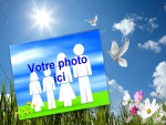 Modle de carte de voeux personnalisable de vacances, rfrence CEtezz004