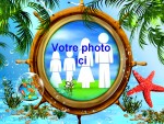 Modle de carte de voeux personnalisable de vacances, rfrence CEtezz005