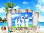 Modle de carte de voeux personnalisable de vacances, rfrence CEtezz007