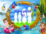 Modle de carte de voeux personnalisable de vacances, rfrence CEtezz008