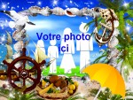 Modle de carte de voeux personnalisable de vacances, rfrence CEtezz010