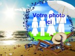 Modle de carte de voeux personnalisable de vacances, rfrence CEtezz011