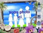 Modle de carte de voeux personnalisable de vacances, rfrence CEtezz014