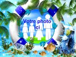 Modle de carte de voeux personnalisable de vacances, rfrence CEtezz020