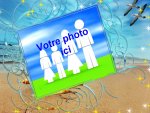 Modle de carte de voeux personnalisable de vacances, rfrence CEtezz029