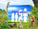 Modle de carte de voeux personnalisable de vacances, rfrence CEtezz035