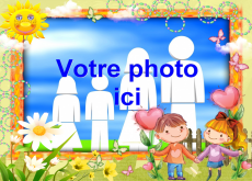 Carte de voeux personnalisable d'enfant